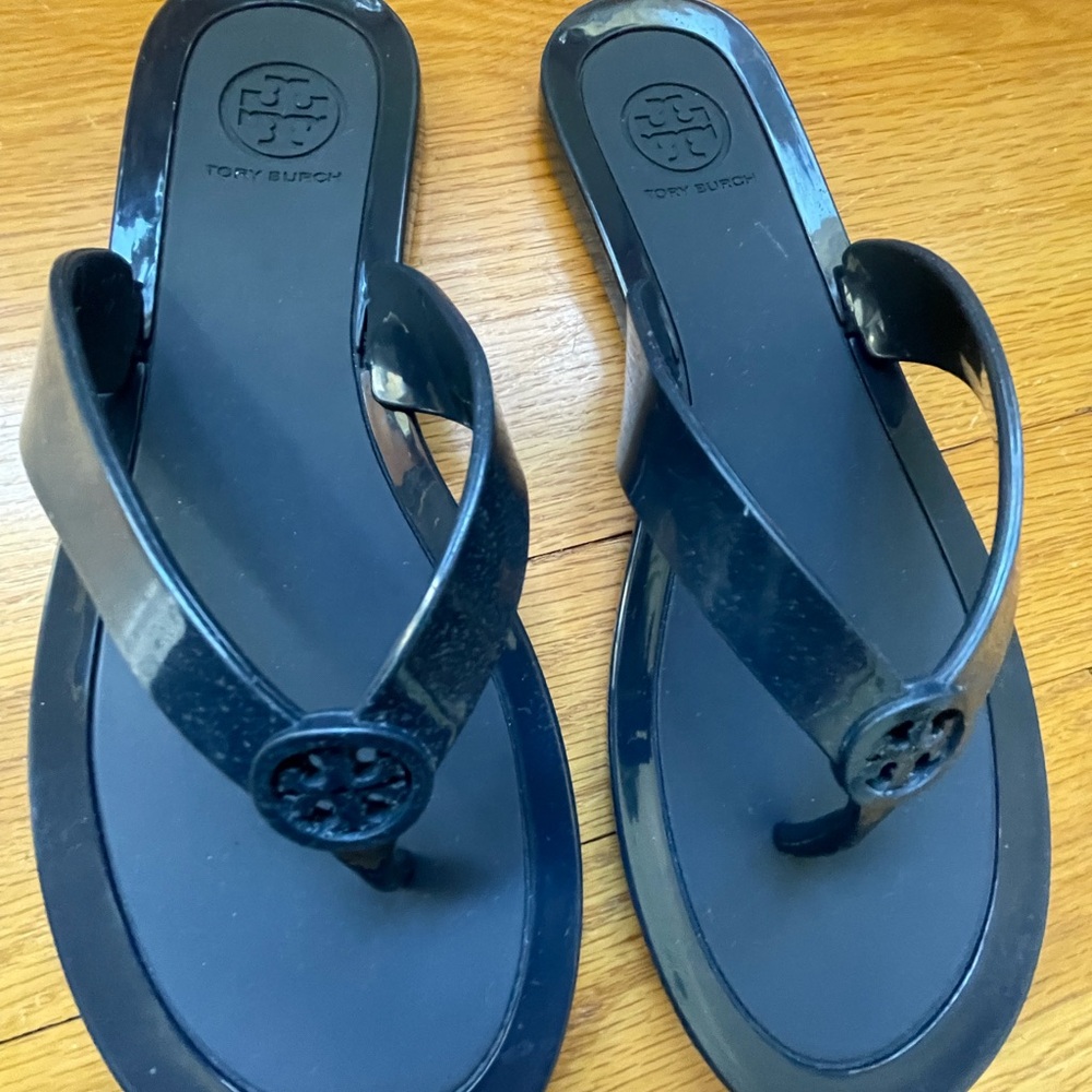 Tory Burch Navy Sandals